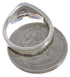Genuine Sterling Silver Multicolor Ring Size 6-3/4 EX43898